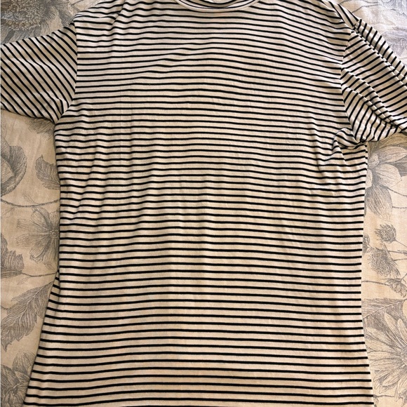 Albion Fit Puff Sleeve Tee Black & White stripe size XXL - Picture 3 of 4